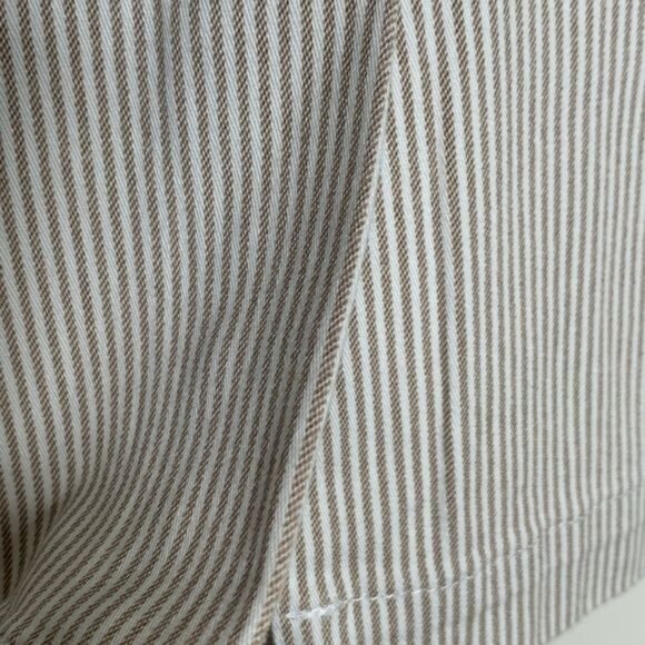 Chadwicks of Boston Pinstripe Pencil Skirt Women’s 8 Beige Cotton Blend - Picture 11 of 11
